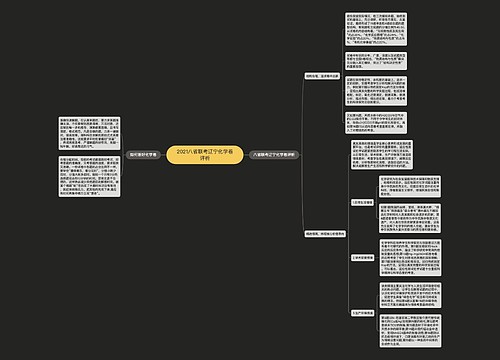 2021八省联考辽宁化学卷评析