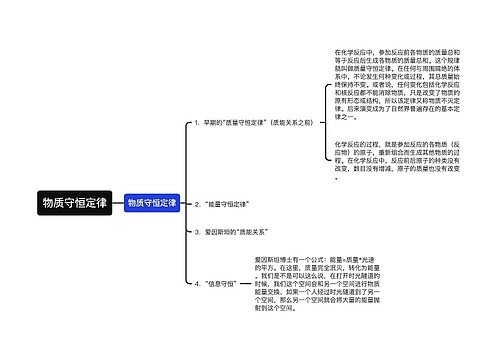 物质守恒定律