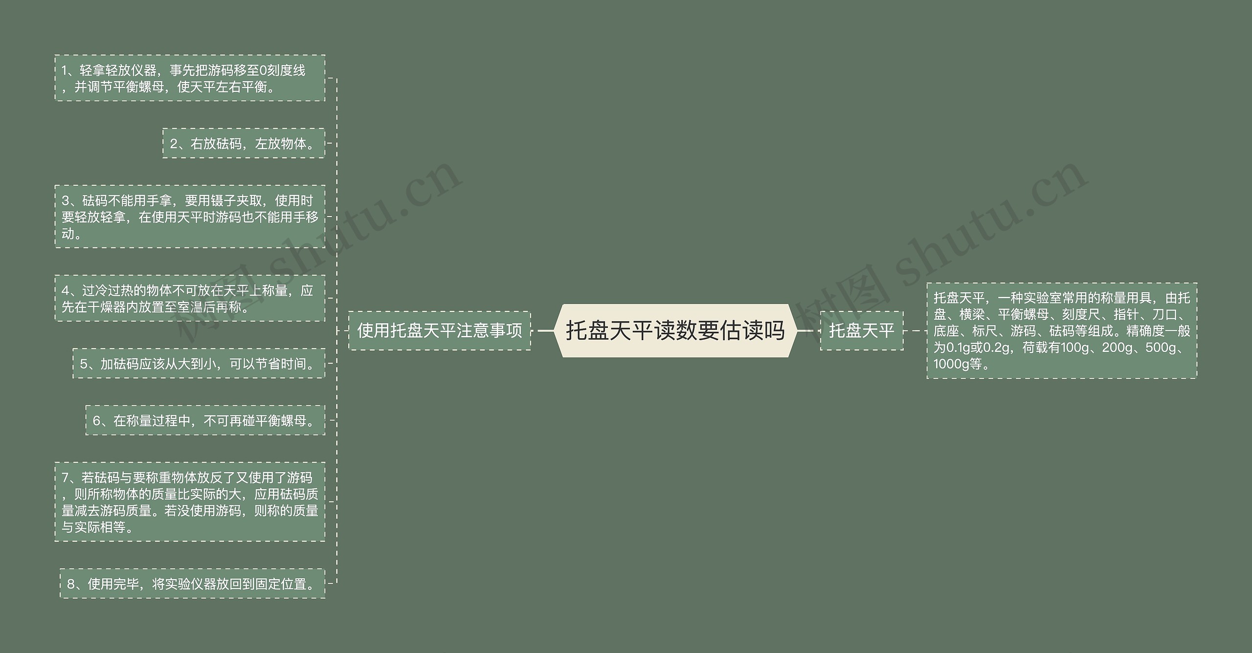 托盘天平读数要估读吗思维导图