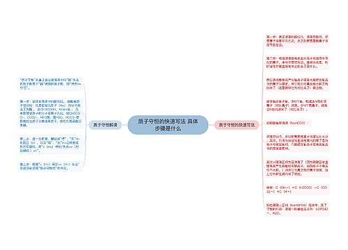 质子守恒的快速写法 具体步骤是什么