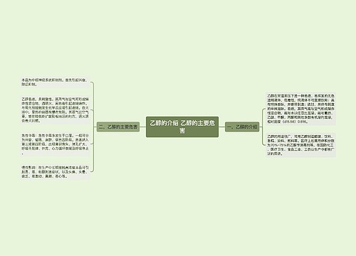 乙醇的介绍 乙醇的主要危害