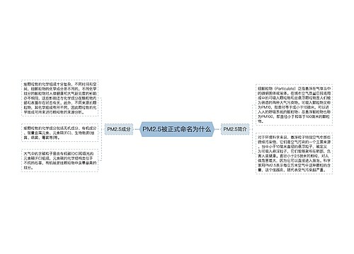 PM2.5被正式命名为什么