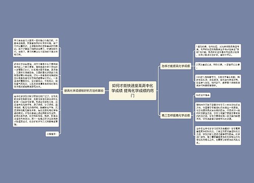 如何才能快速提高高中化学成绩 提高化学成绩的窍门