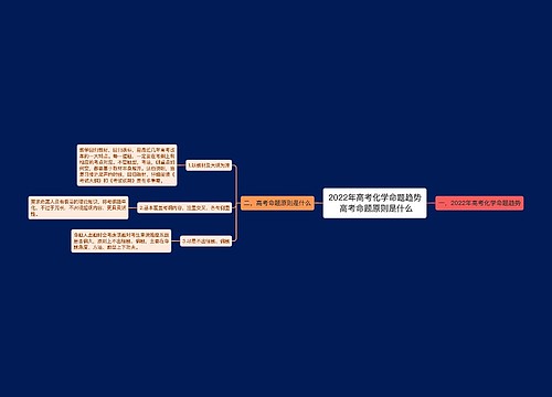 2022年高考化学命题趋势 高考命题原则是什么