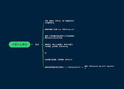 牛是什么单位