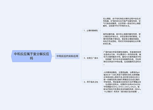 中和反应属于复分解反应吗