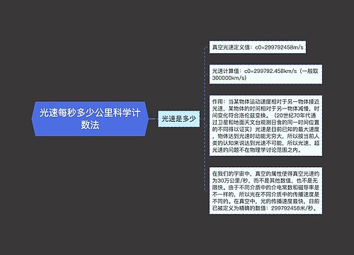 光速每秒多少公里科学计数法