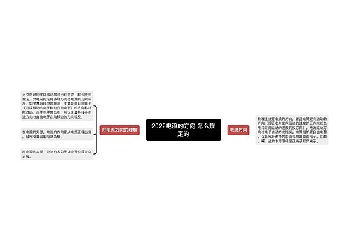 2022电流的方向 怎么规定的