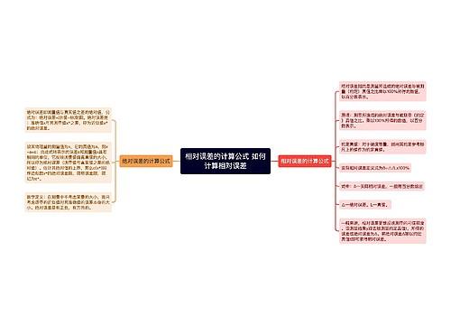 相对误差的计算公式 如何计算相对误差