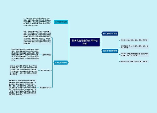 碳水化合物是什么 有什么作用