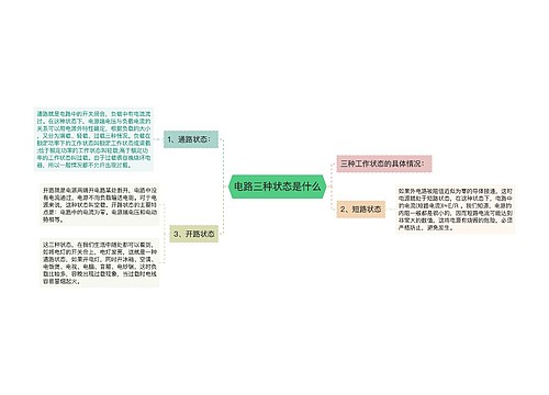 电路三种状态是什么