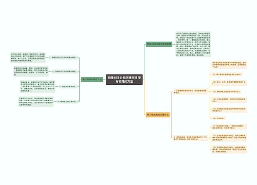 物理40多分能学理科吗 学好物理的方法