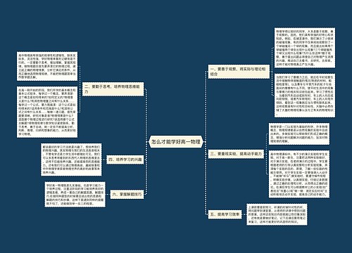 怎么才能学好高一物理