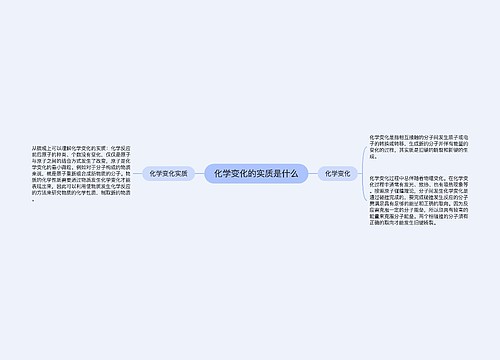 化学变化的实质是什么