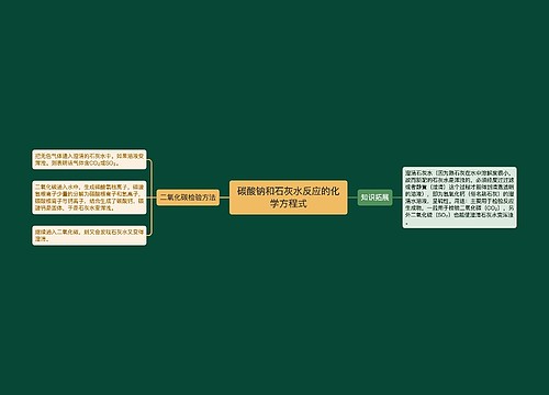 碳酸钠和石灰水反应的化学方程式