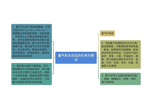 氟气和水反应的化学方程式