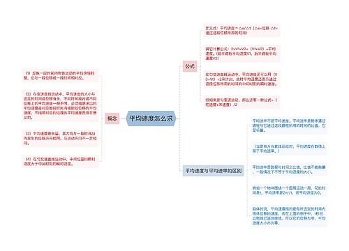 平均速度怎么求