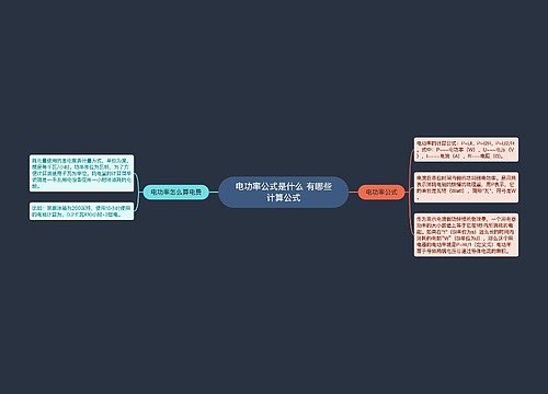 电功率公式是什么 有哪些计算公式