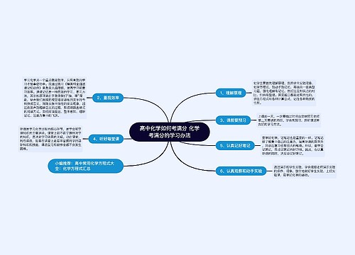 高中化学如何考满分 化学考满分的学习办法