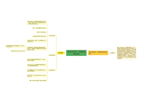 高中化学常识：甲烷的性质及用途