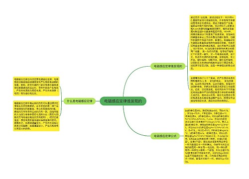 电磁感应定律谁发现的