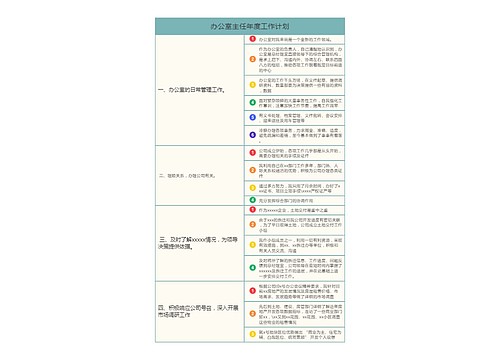 办公室主任年度工作计划