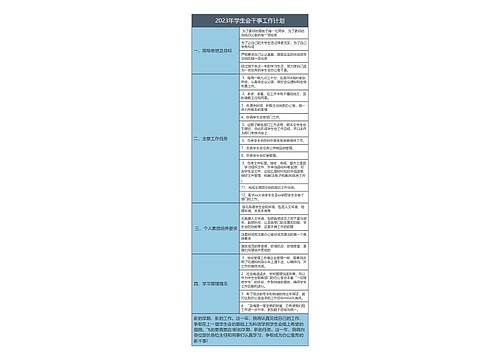 2023年学生会干事工作计划