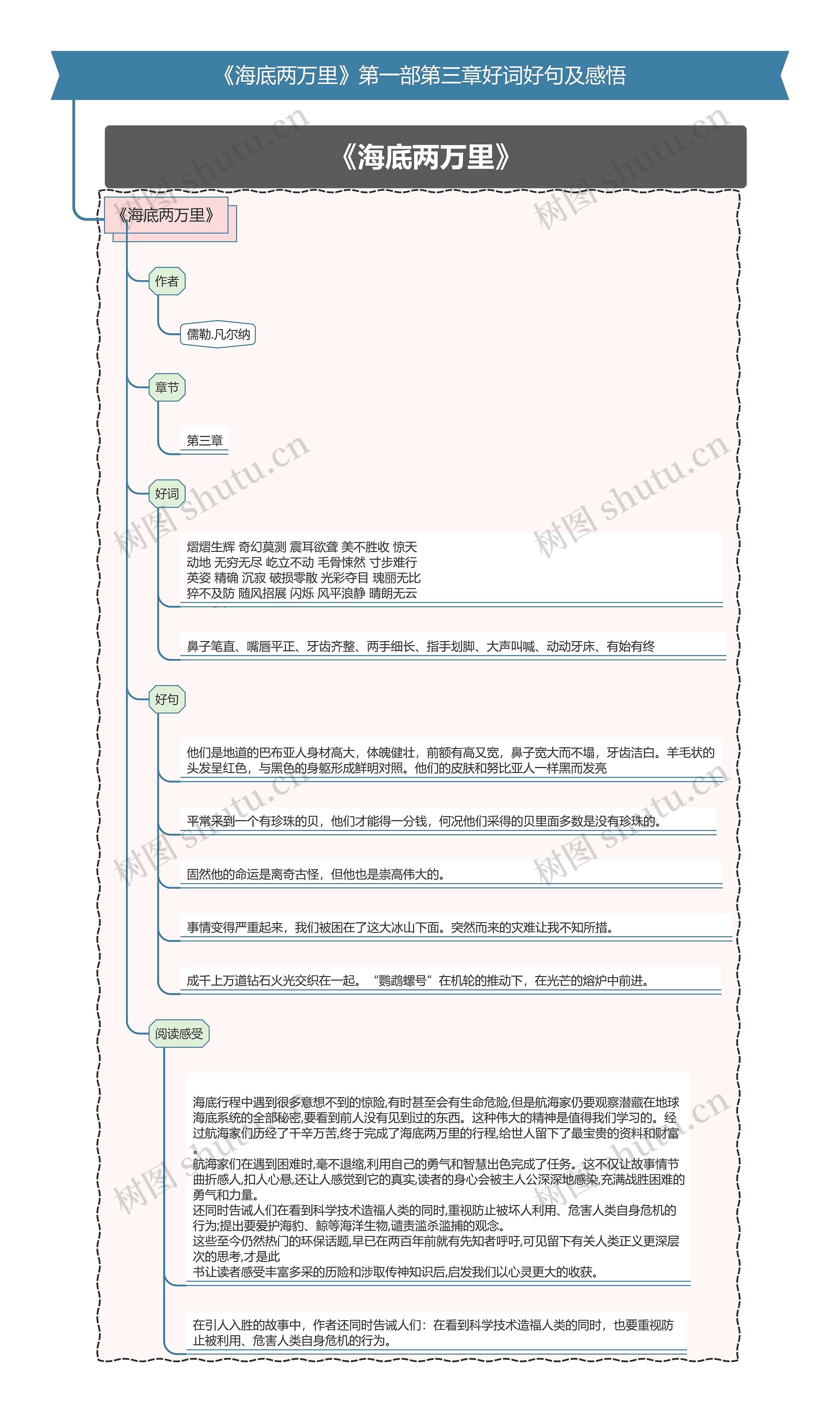 《海底两万里》第一部第三章好词好句及感悟