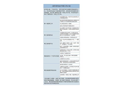 新学年学生会干事工作计划