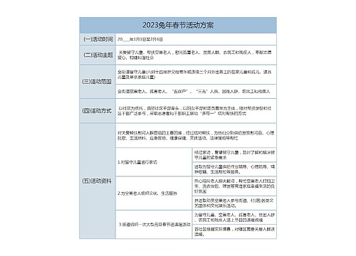 2023兔年春节活动方案