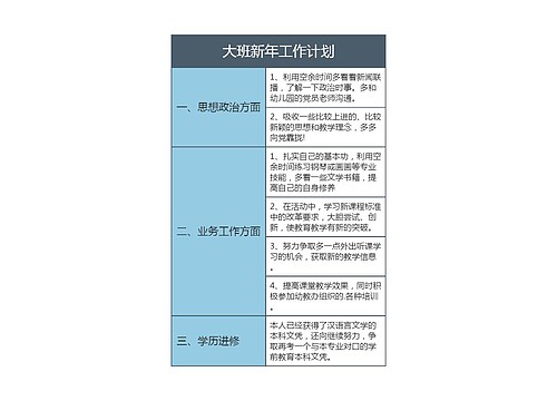 大班新年工作计划