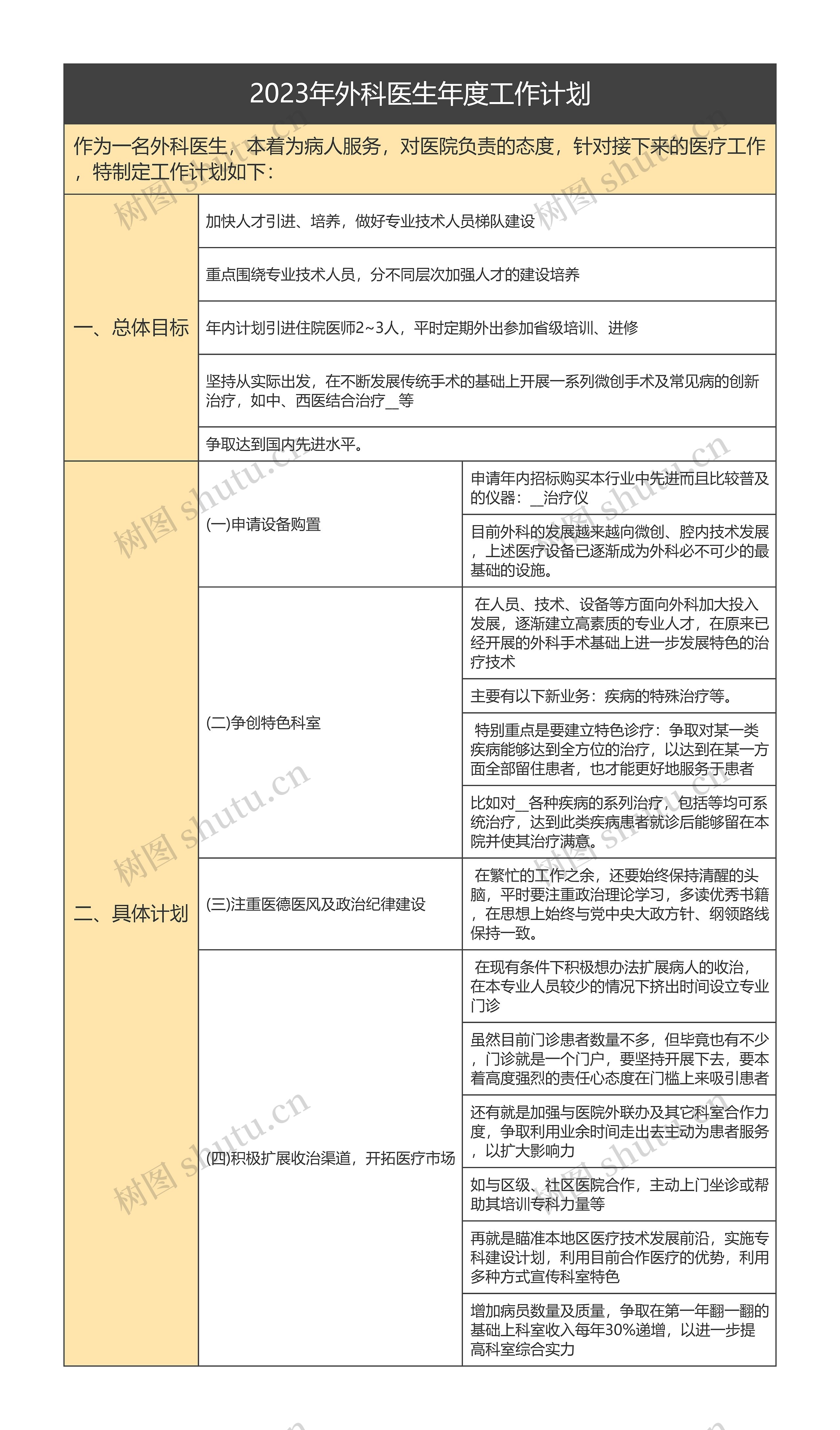 2023年外科医生年度工作计划
