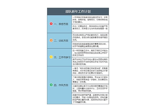 部队新年工作计划