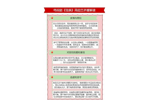 电视剧《狂飙》高启兰矛盾解读