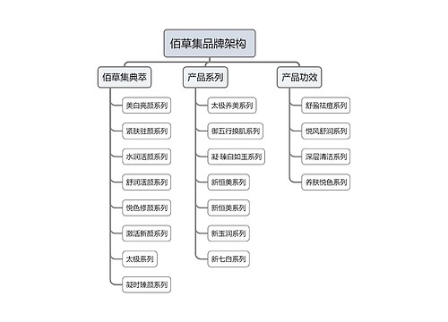 佰草集品牌架构