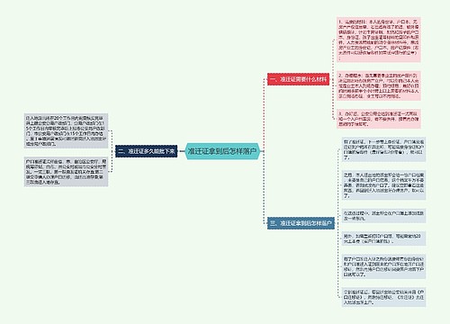 准迁证拿到后怎样落户