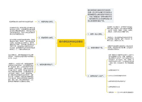 婚内侵权的种类包括哪些？