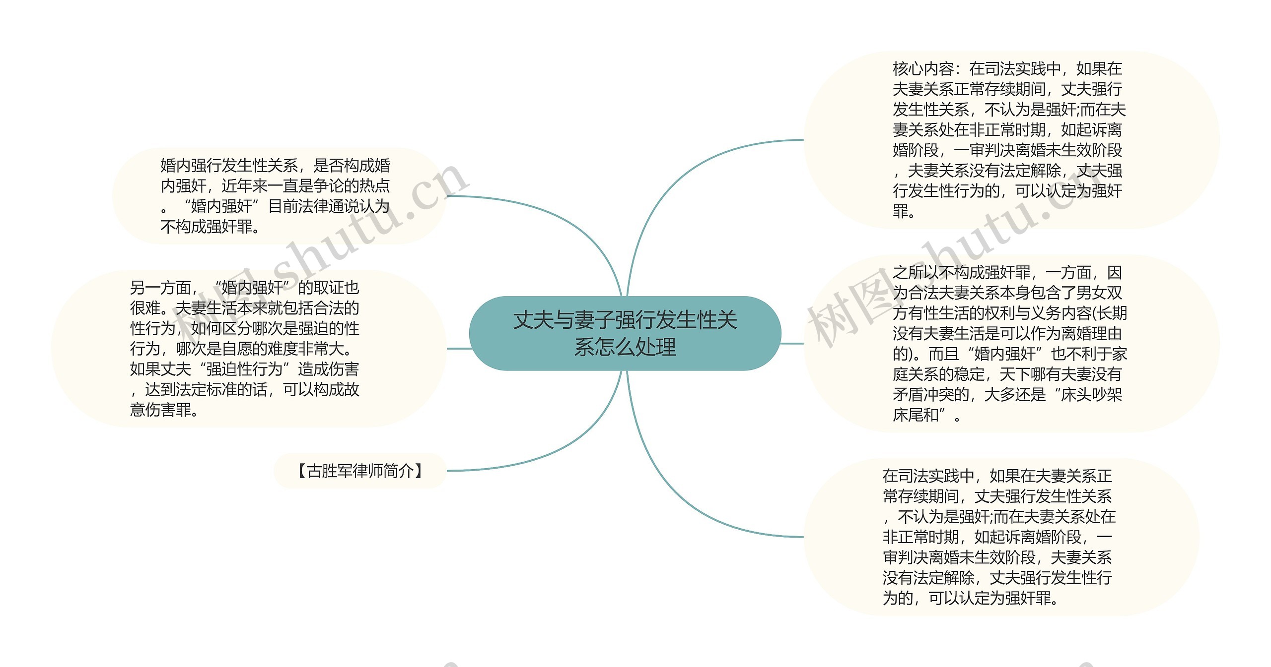 丈夫与妻子强行发生性关系怎么处理思维导图