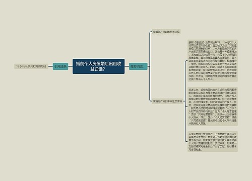 婚前个人房屋婚后出租收益归谁？