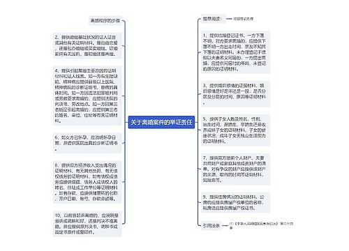 关于离婚案件的举证责任