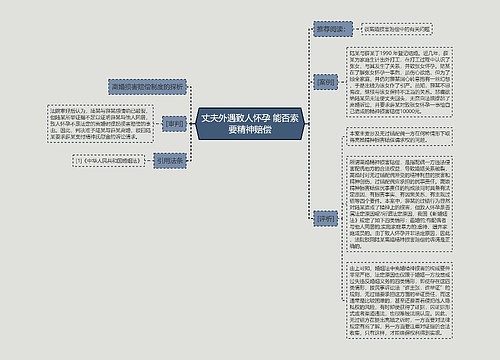 丈夫外遇致人怀孕 能否索要精神赔偿