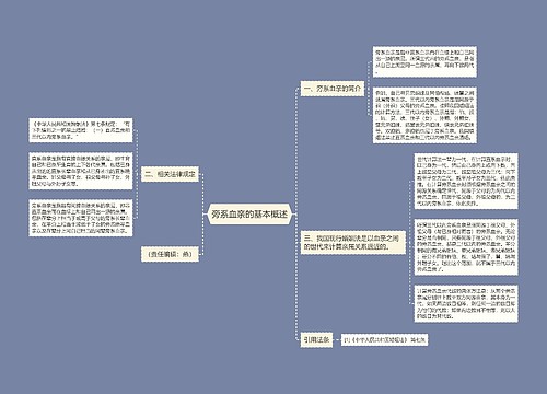 旁系血亲的基本概述