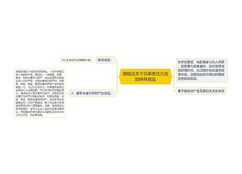 婚姻法关于民事责任方面的特殊规定