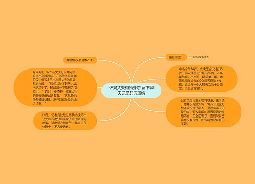 怀疑丈夫有婚外恋 留下聊天记录起诉离婚