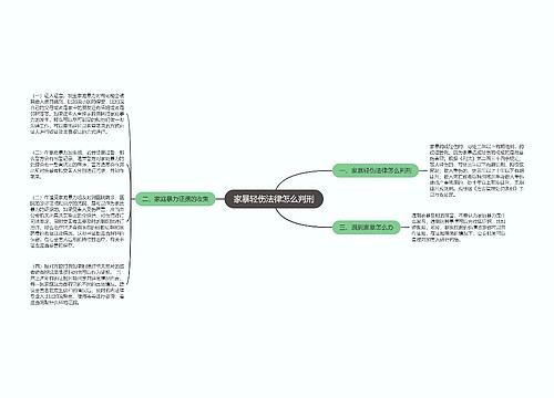 家暴轻伤法律怎么判刑