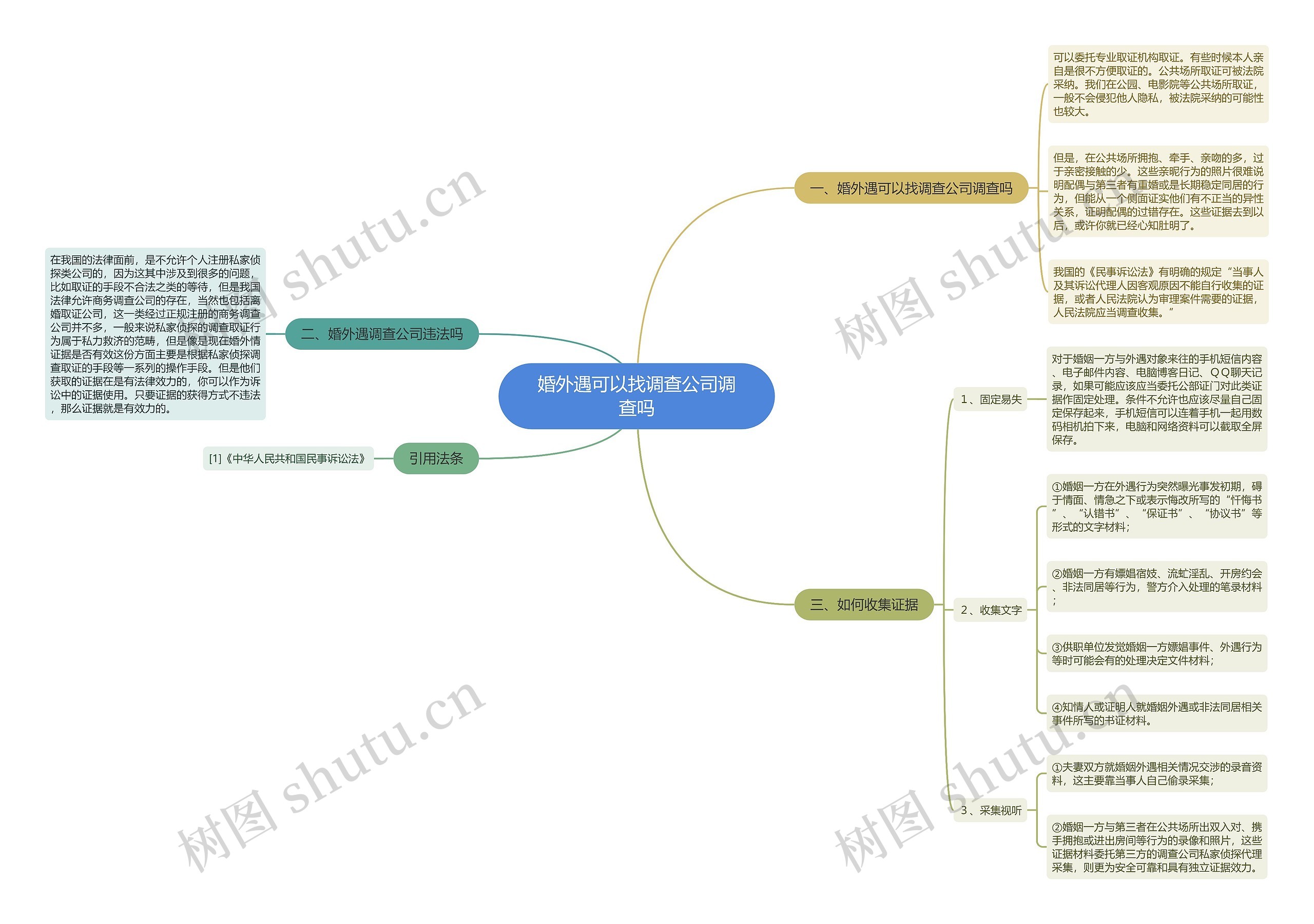 婚外遇可以找调查公司调查吗思维导图