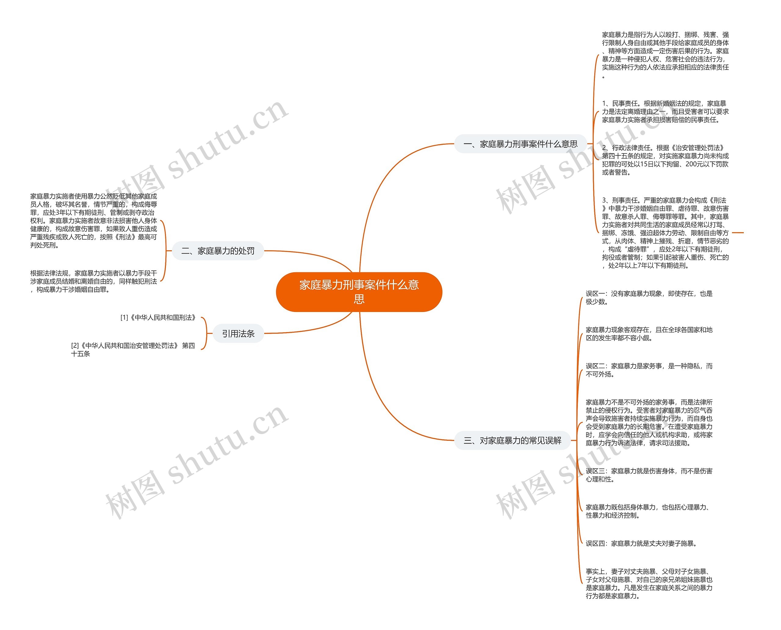 家庭暴力刑事案件什么意思思维导图