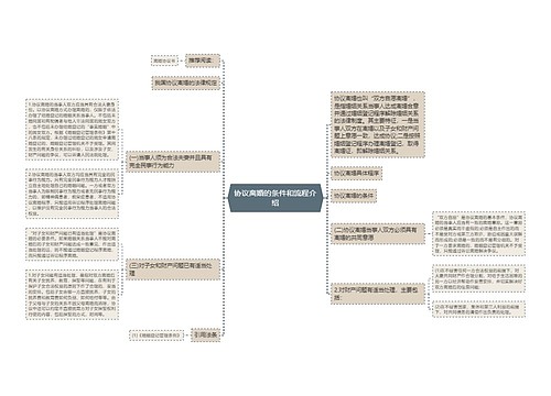 协议离婚的条件和流程介绍