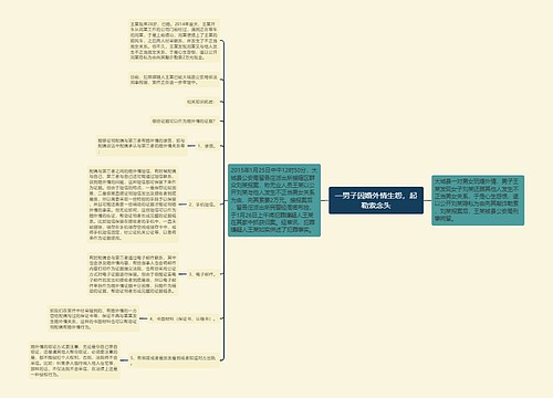 一男子因婚外情生怨，起勒索念头