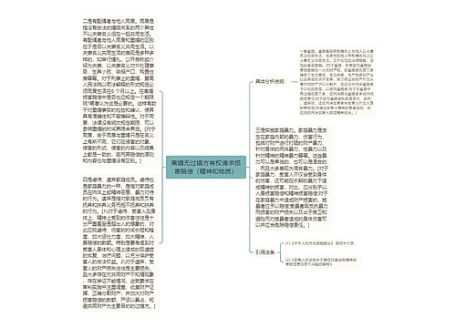 离婚无过错方有权请求损害赔偿（精神和物质）